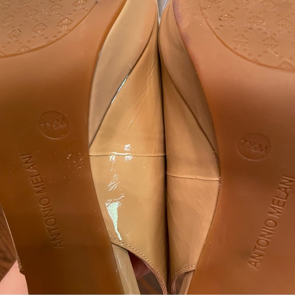 Antonio Melani Nude Patent Leather Heels - Picture 6 of 6